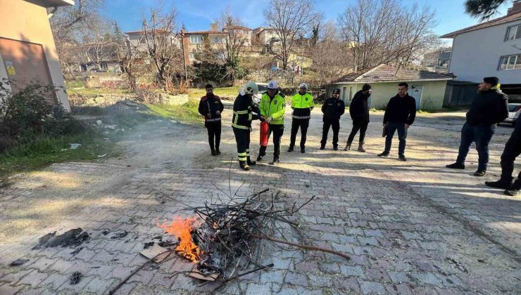 Emniyet Personeline Yangın Eğitimi Verildi