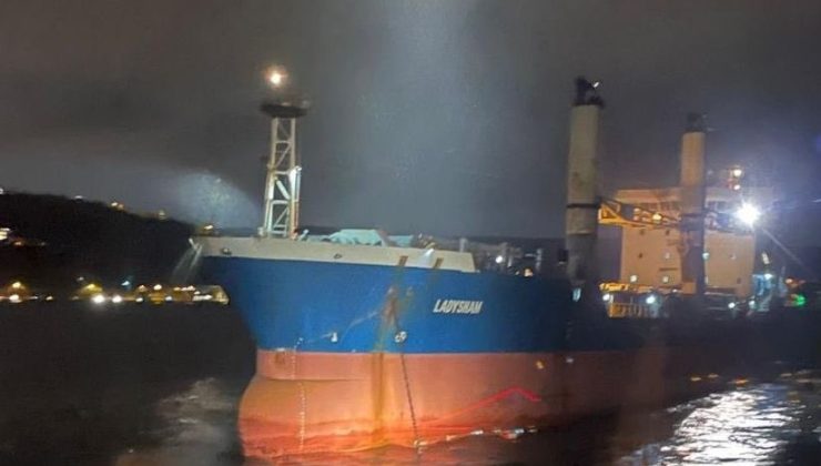 İstanbul Boğazı’nda Kargo Gemisi Sürüklendi!