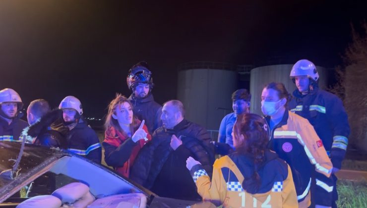 Alkollü Sürücünün Kazası: Ağaç ve Tabela Faciası!