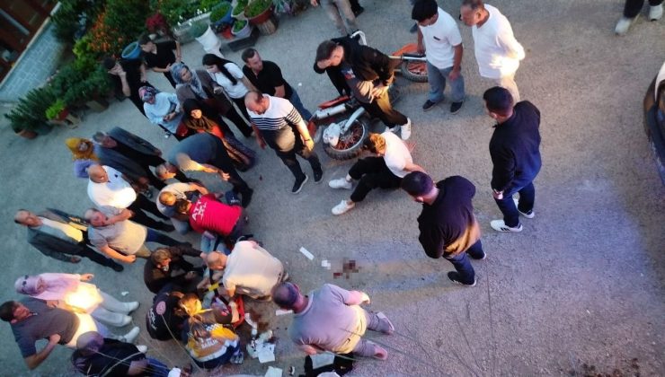 Motosiklet kazası güvenlik kamerasında dehşet anları!